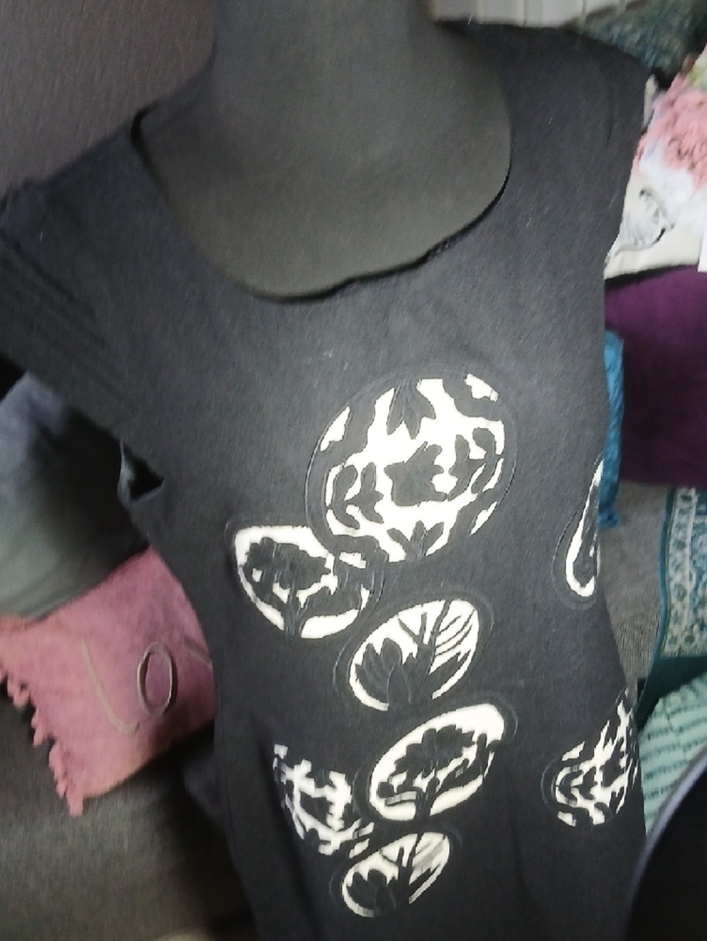 Nicola Berti Appliqué Shift Dress